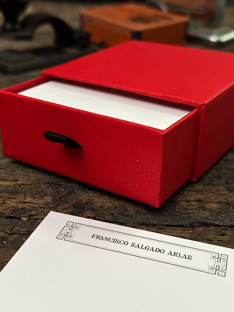 Tarjetas personalizadas · Rojo Roma
