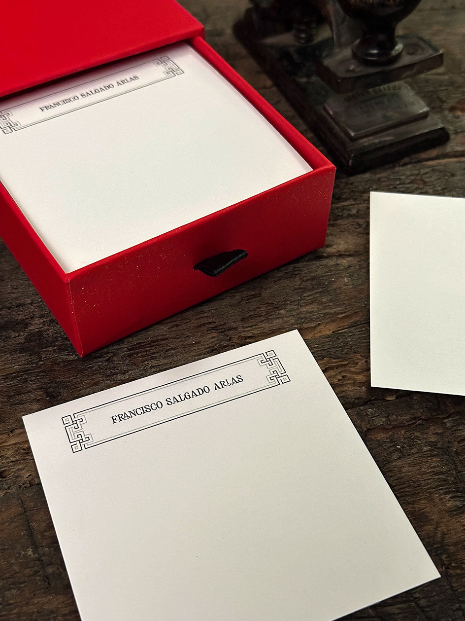 Tarjetas personalizadas · Rojo Roma
