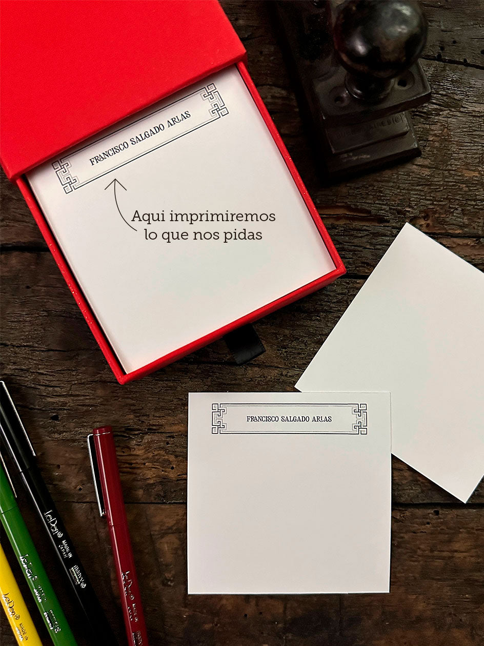 Tarjetas personalizadas · Rojo Roma