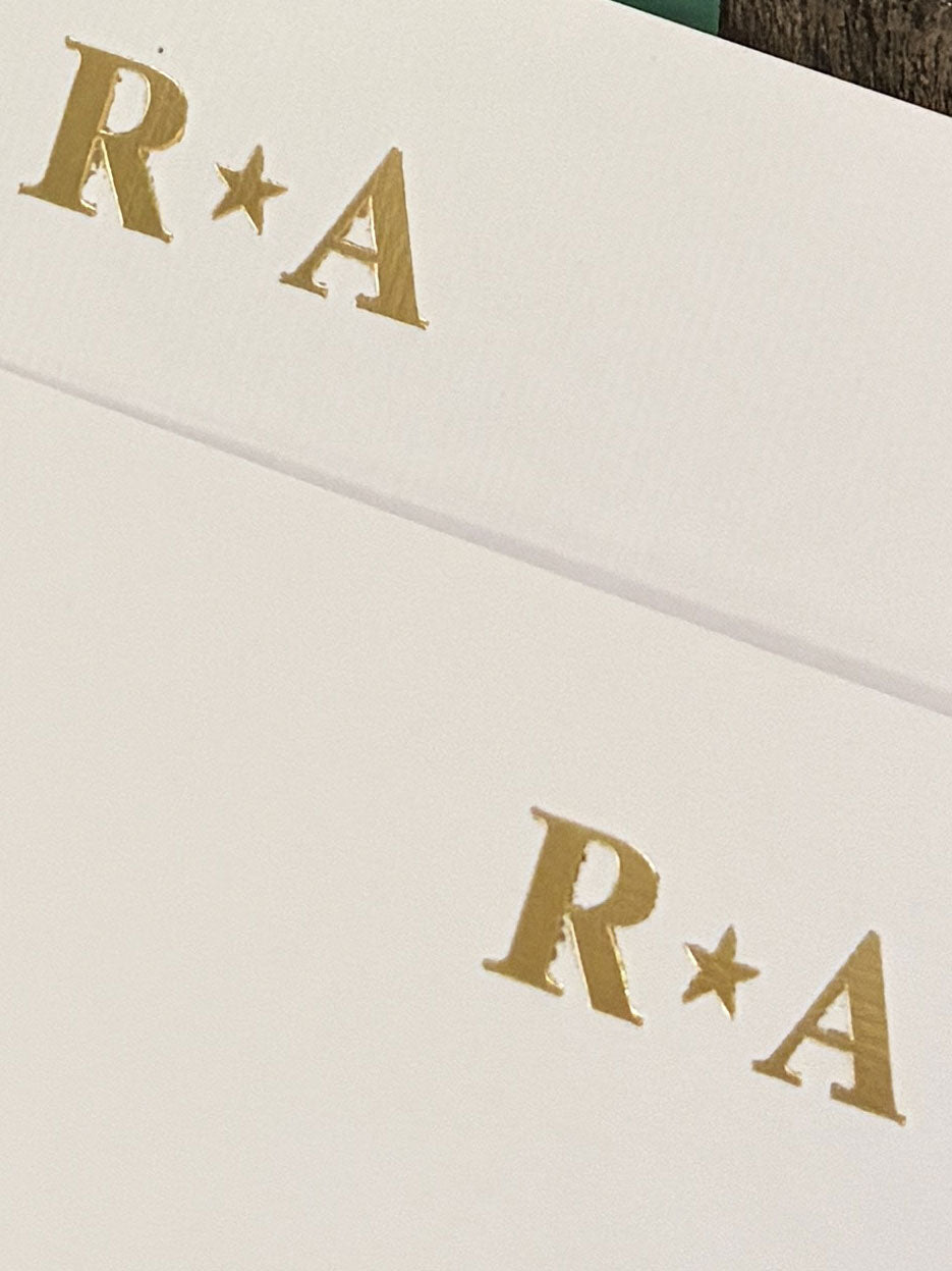 Tarjetas Iniciales Personalizadas · Caja Amarilla