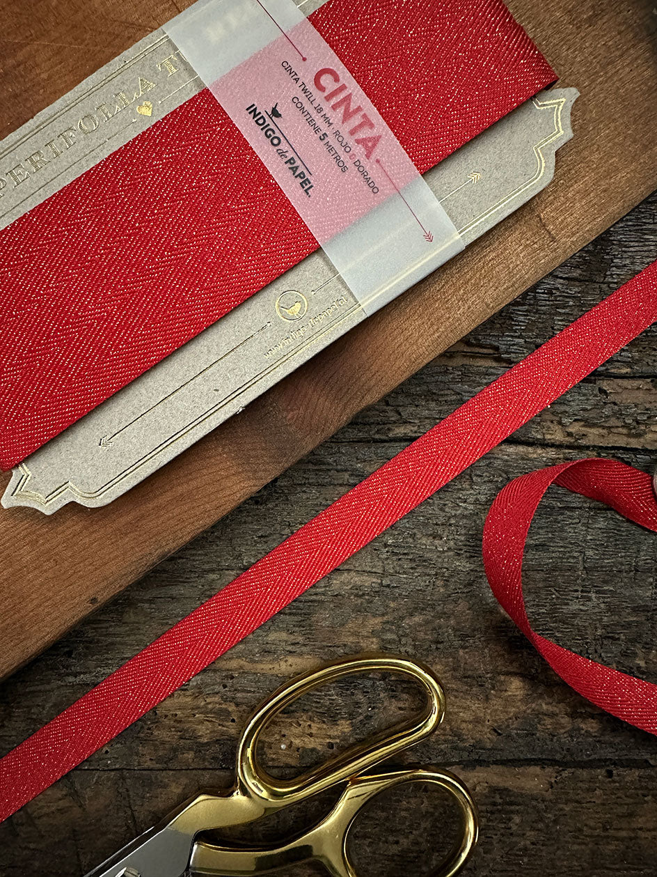 Cinta Twill · Rojo