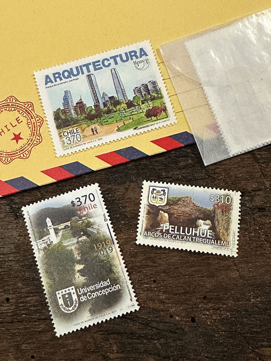 Set 3 Estampillas · Correos de Chile