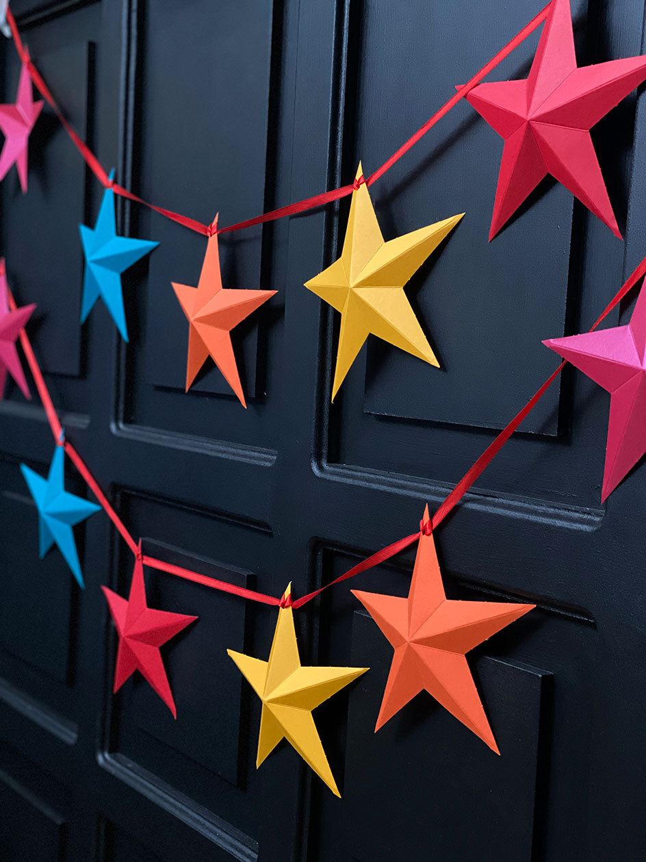 Guirnalda Colores · Estrella 3D Colores