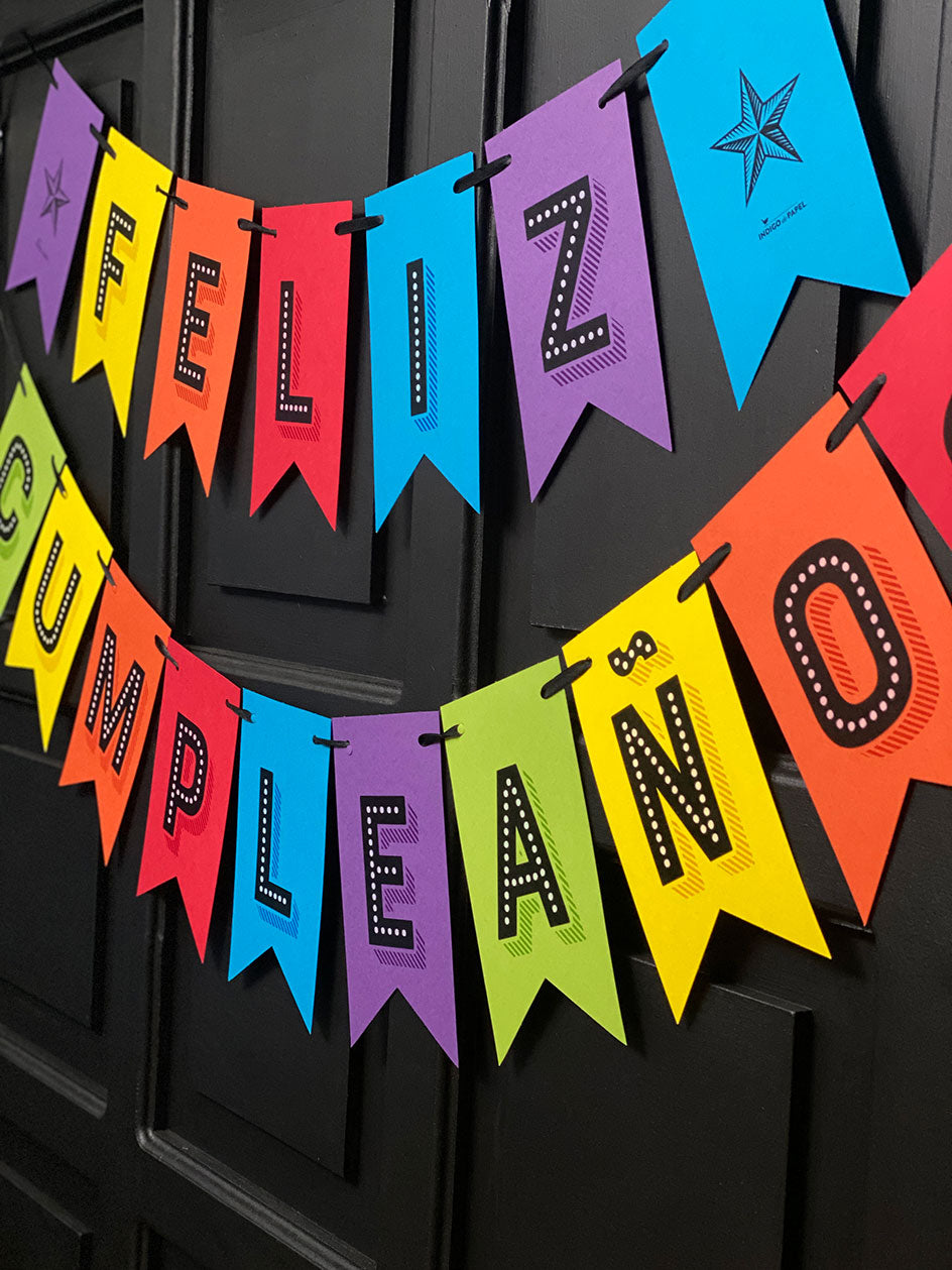 Guirnalda Colores · Feliz Cumpleaños Colorida