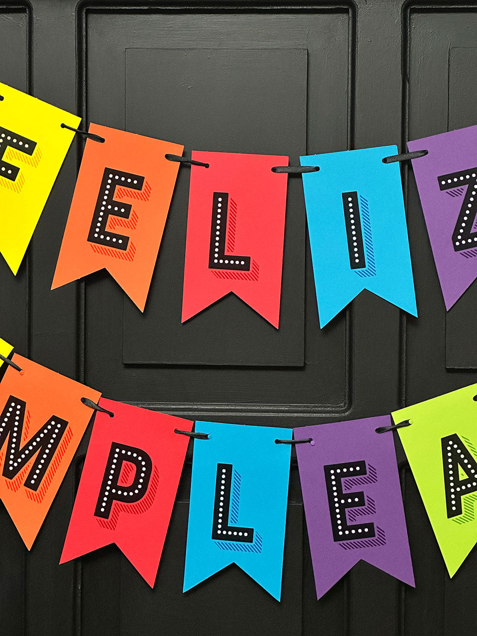 Guirnalda Colores · Feliz Cumpleaños Colorida