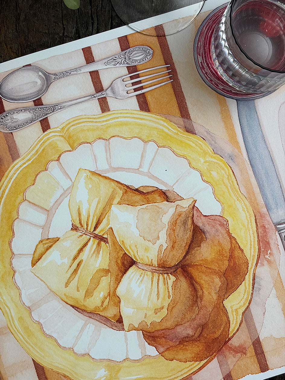 Individual Blanco · Lino Campo