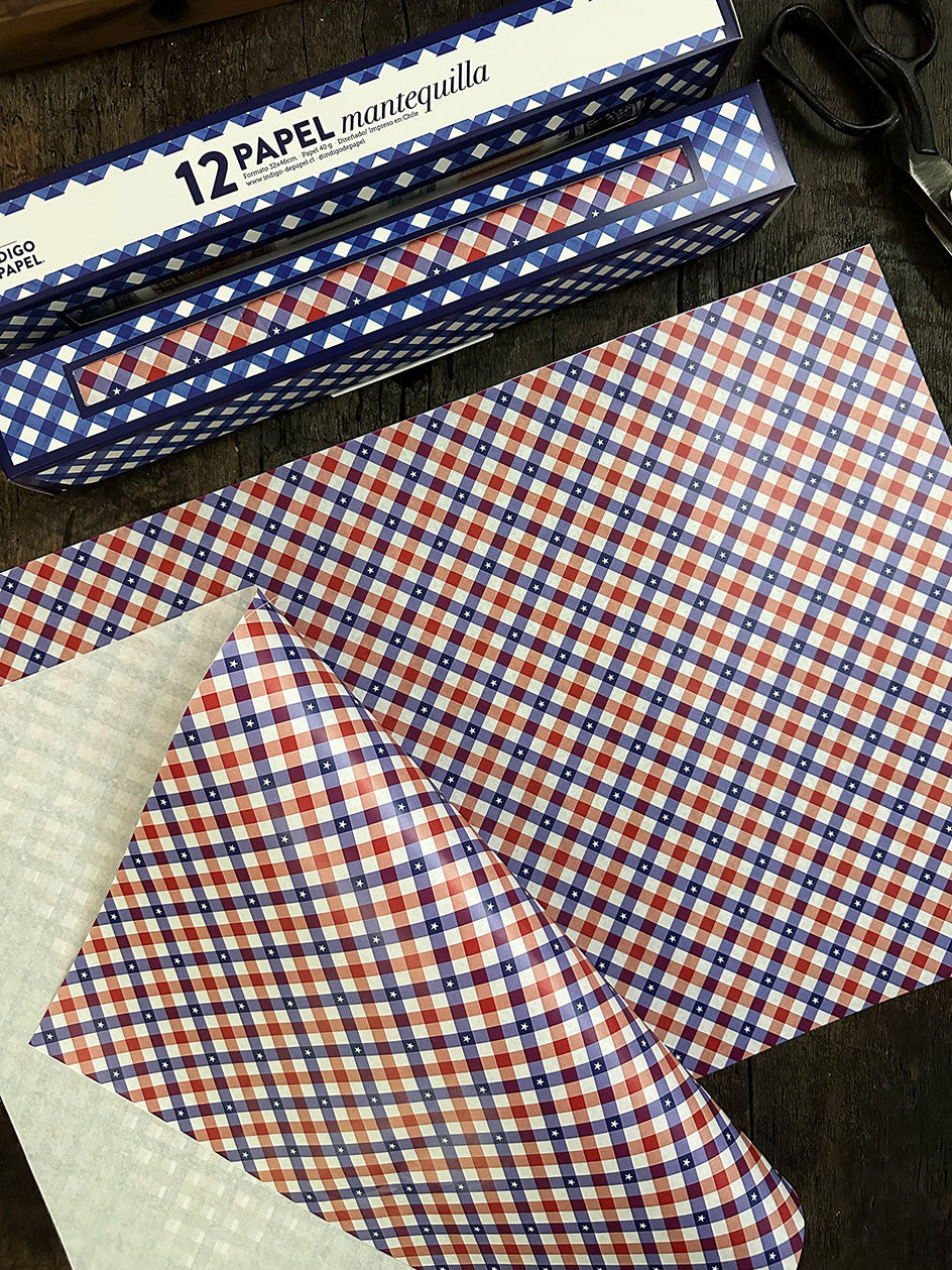Papel Mantequilla · Tartan Tricolor