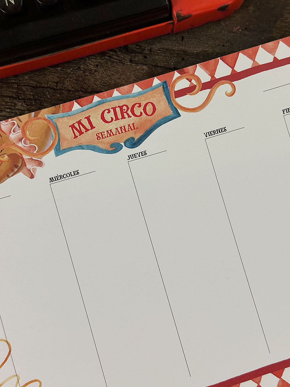Organizador M Semanal · Circo
