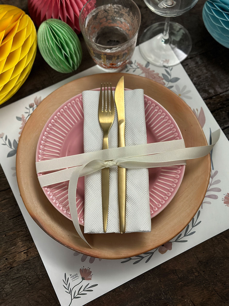 Plato Base · Paloma Rosa