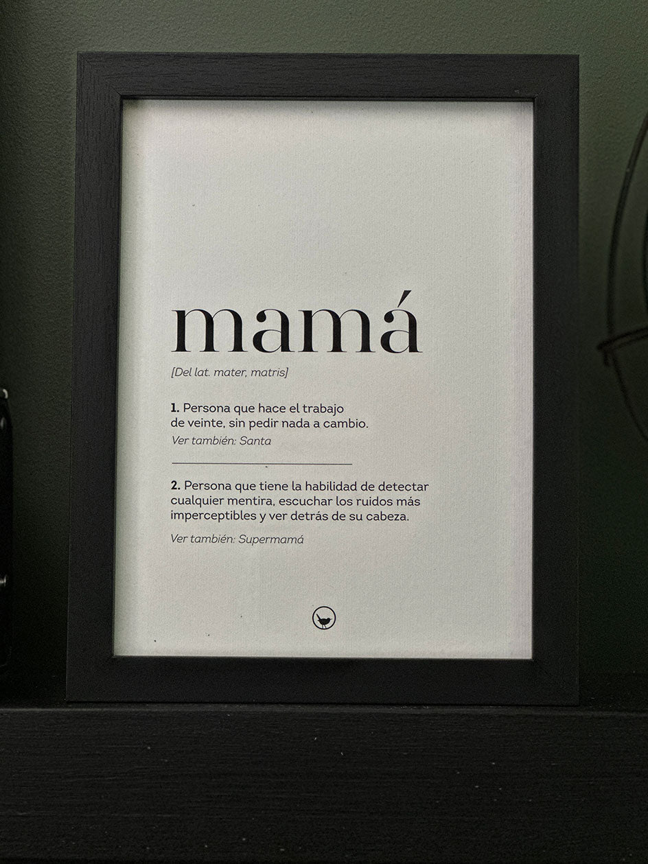 Print Indigo S · Mamá Definición