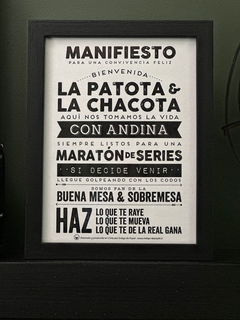 Print Indigo S · Manifiesto