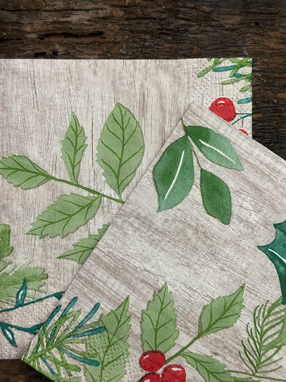 Servilleta Cocktail · Winter Greenery