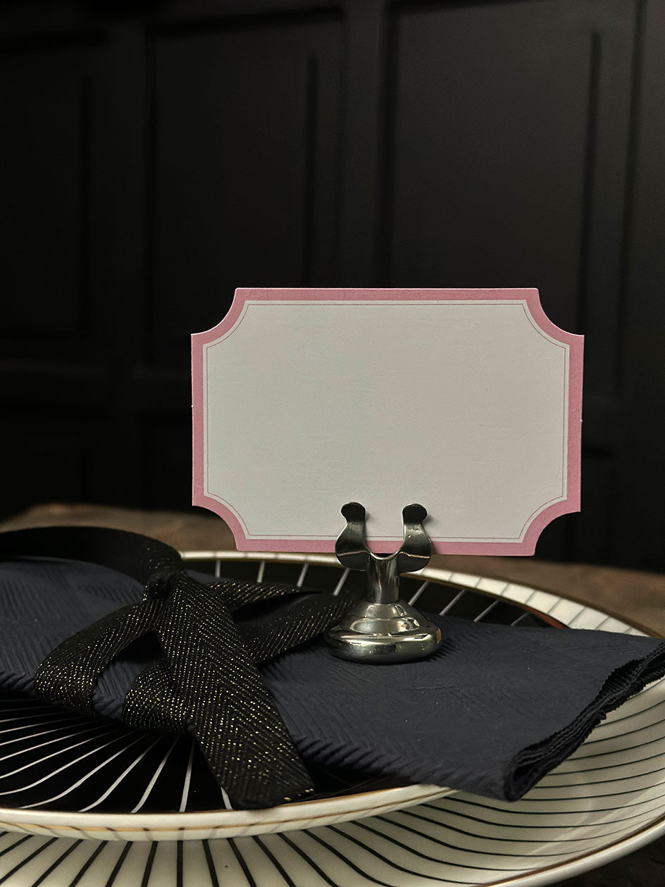 Tarjetas · Borde Rosa