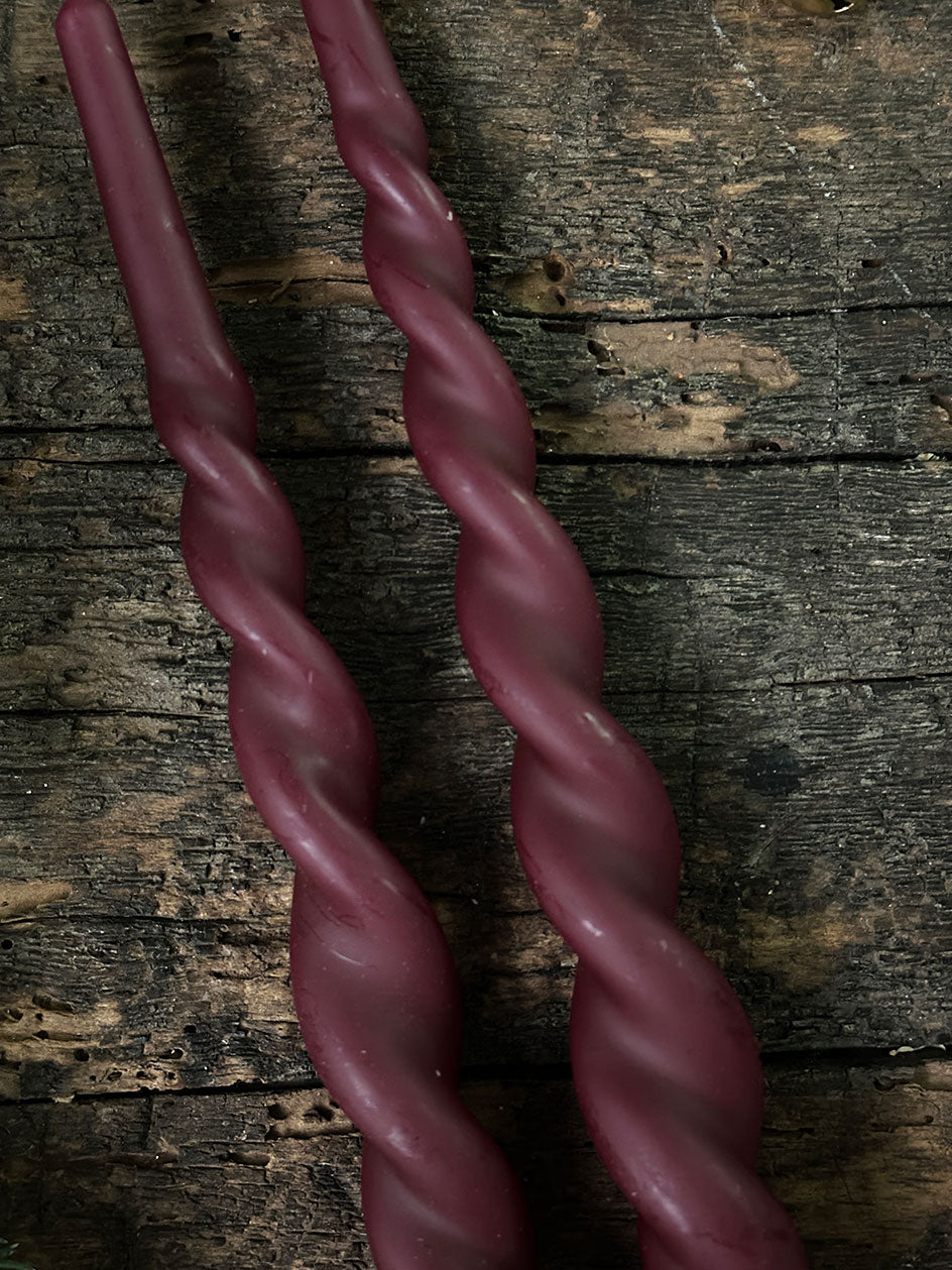 Set de Velas Curvas · Burdeo 2 Unidades