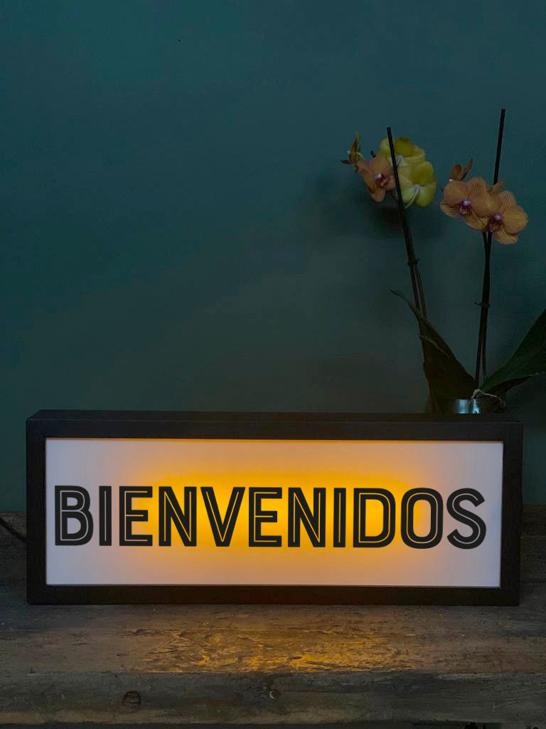 Letrero Retro · Bienbebidos