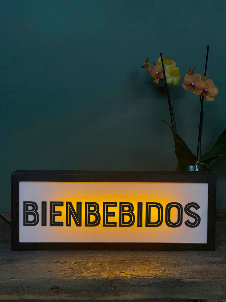 Letrero Retro · Bienvenidos
