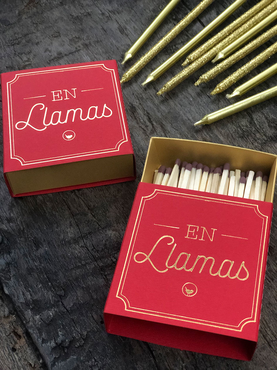 Fósforos · En llamas Rojo