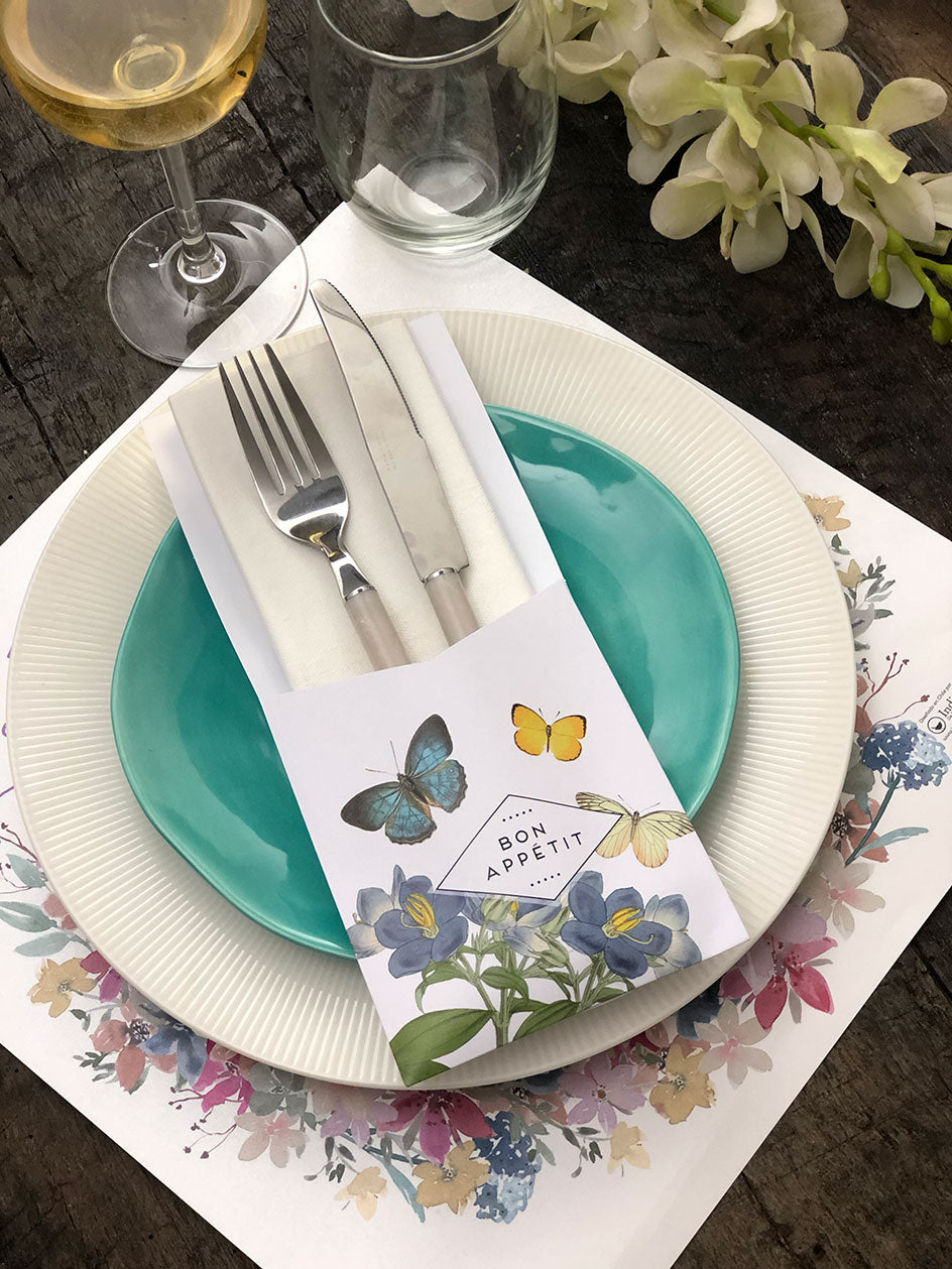 Estuche Papel Mariposas