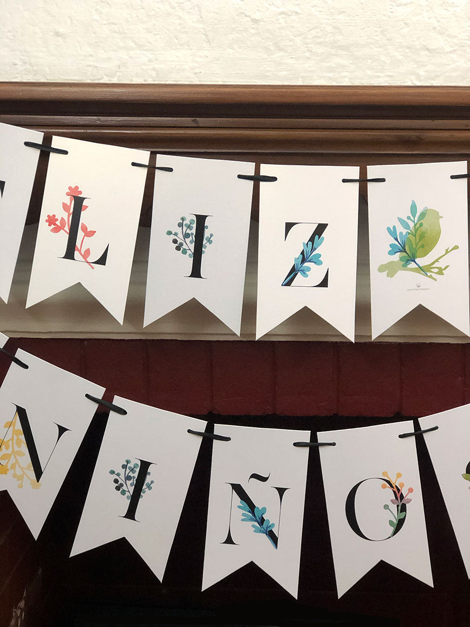 Guirnalda Pearl · Feliz Día Niños / Niñas