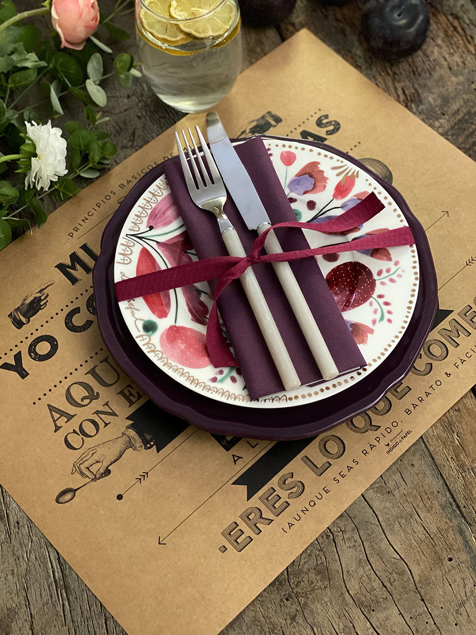 Individual Kraft · Reglas de la Cocina