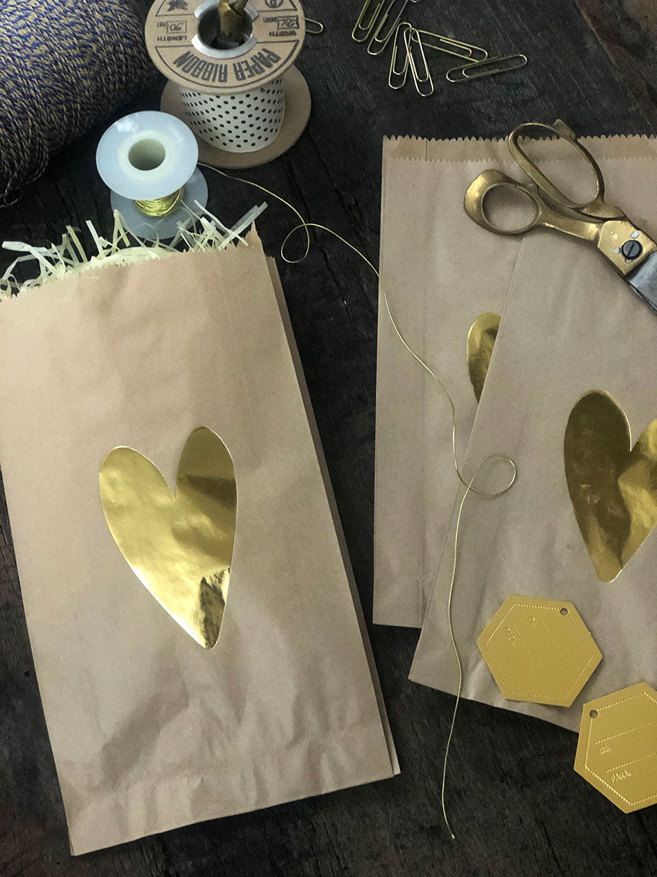 Bolsa Mediana Kraft · Corazón