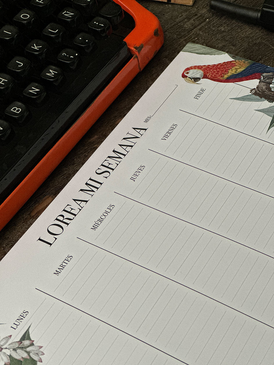 Organizador M Semanal · Lorea
