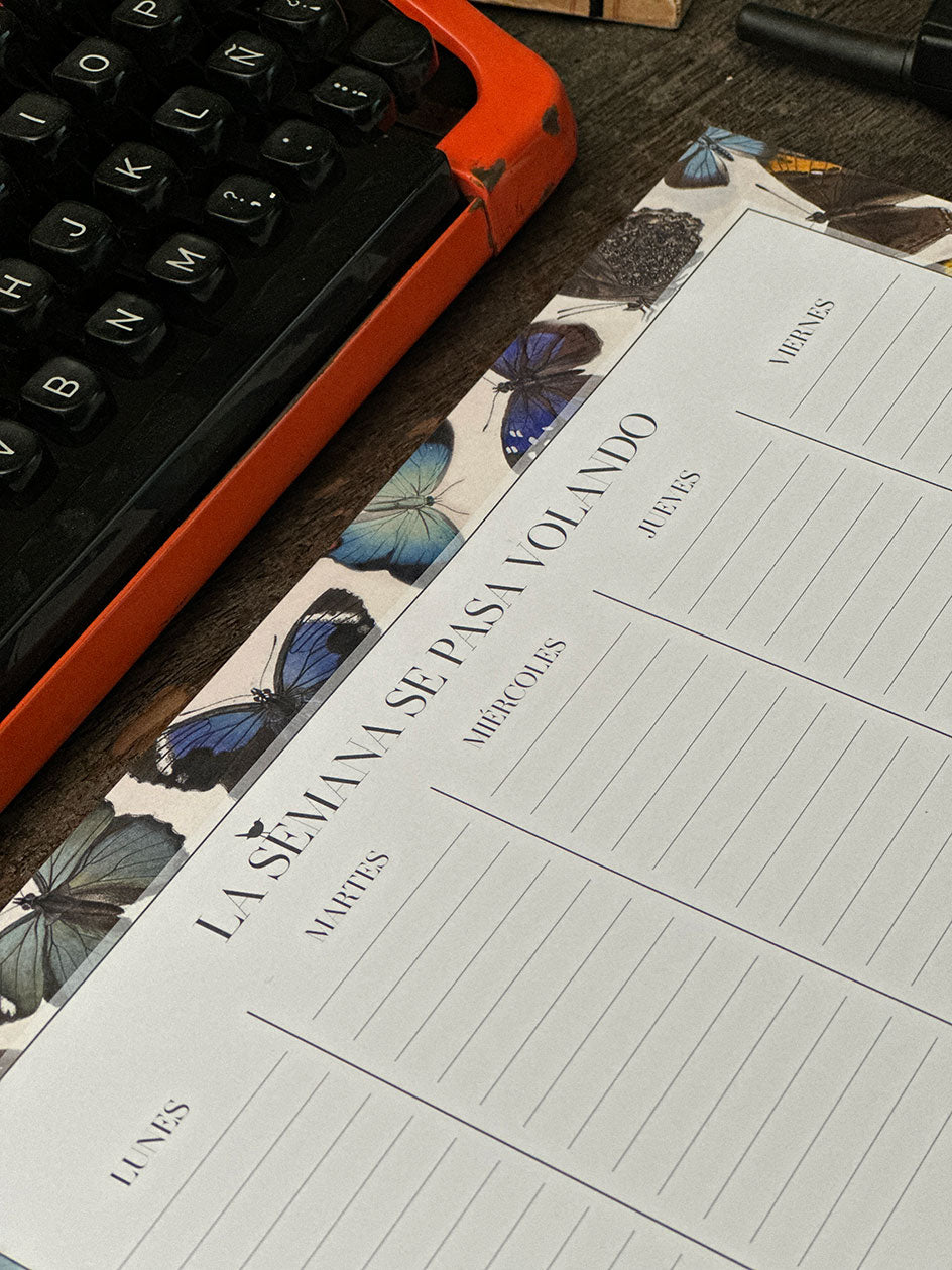 Organizador M Semanal · Mariposas