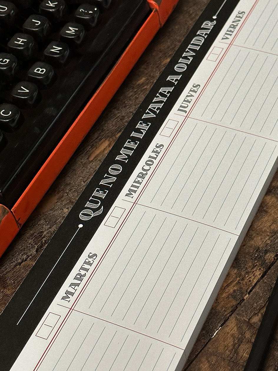 Organizador S Semanal · Olvidar