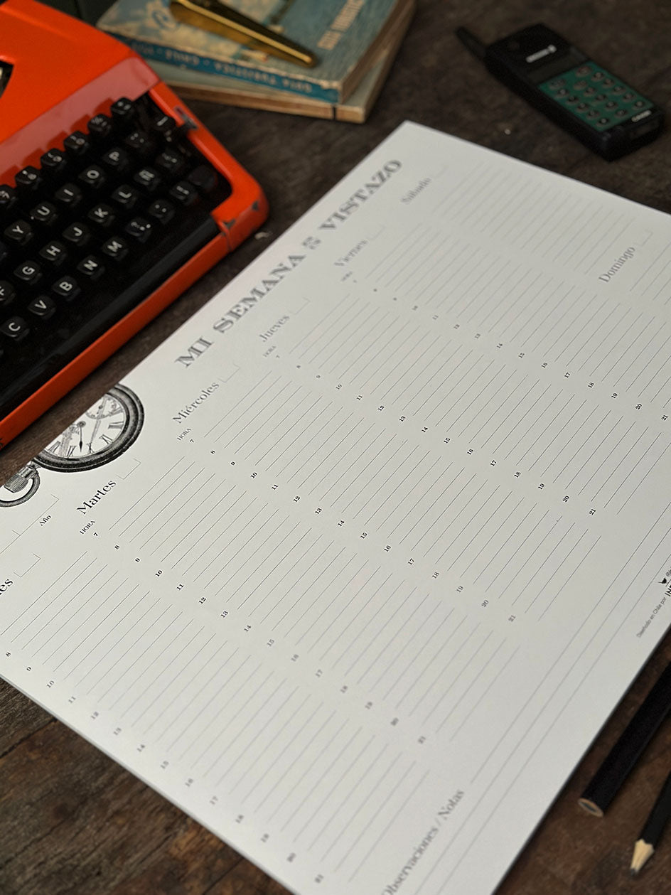 Organizador XL Semanal · Vistazo