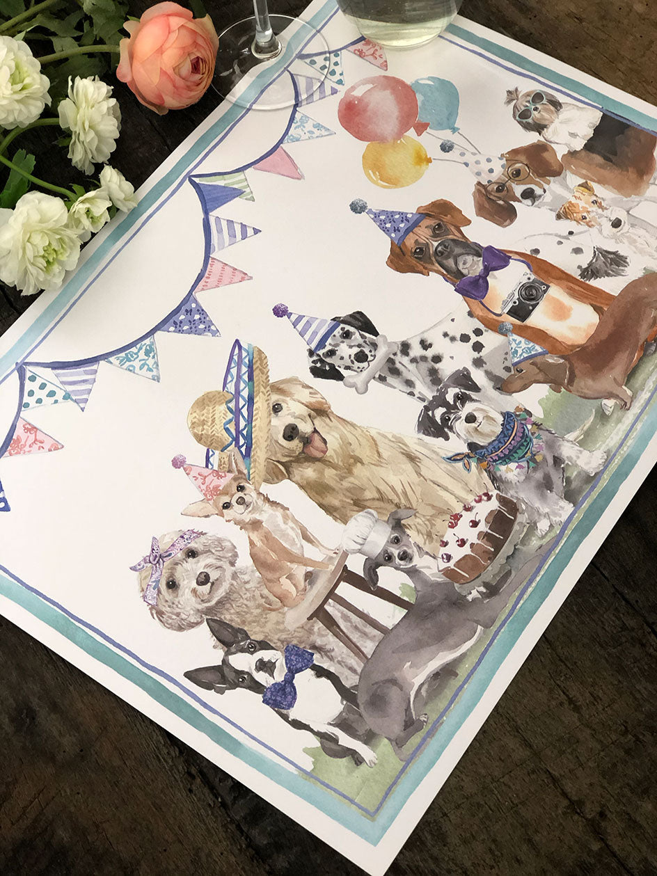Individual Blanco Cumple Perros