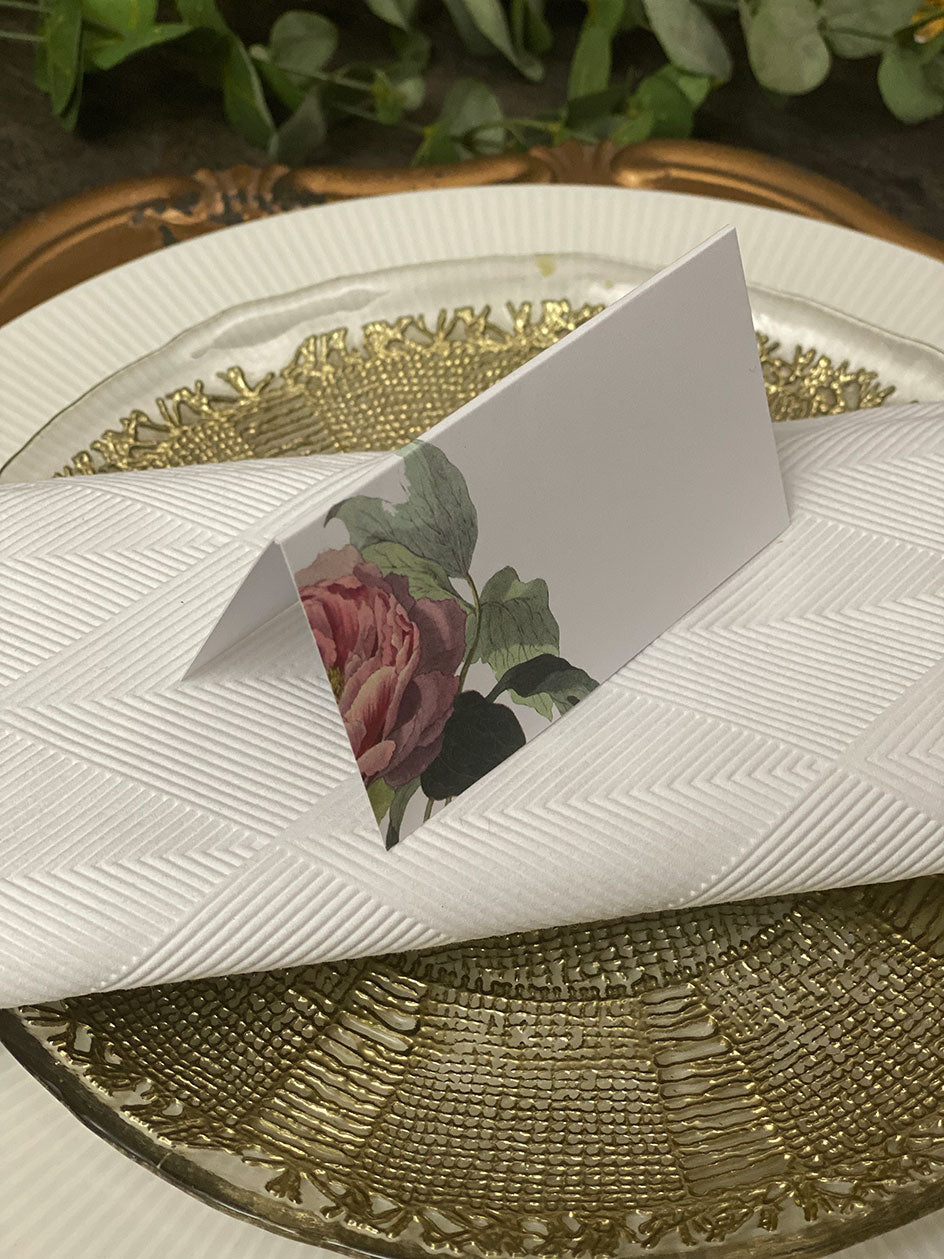 Placecard Flores Rosas
