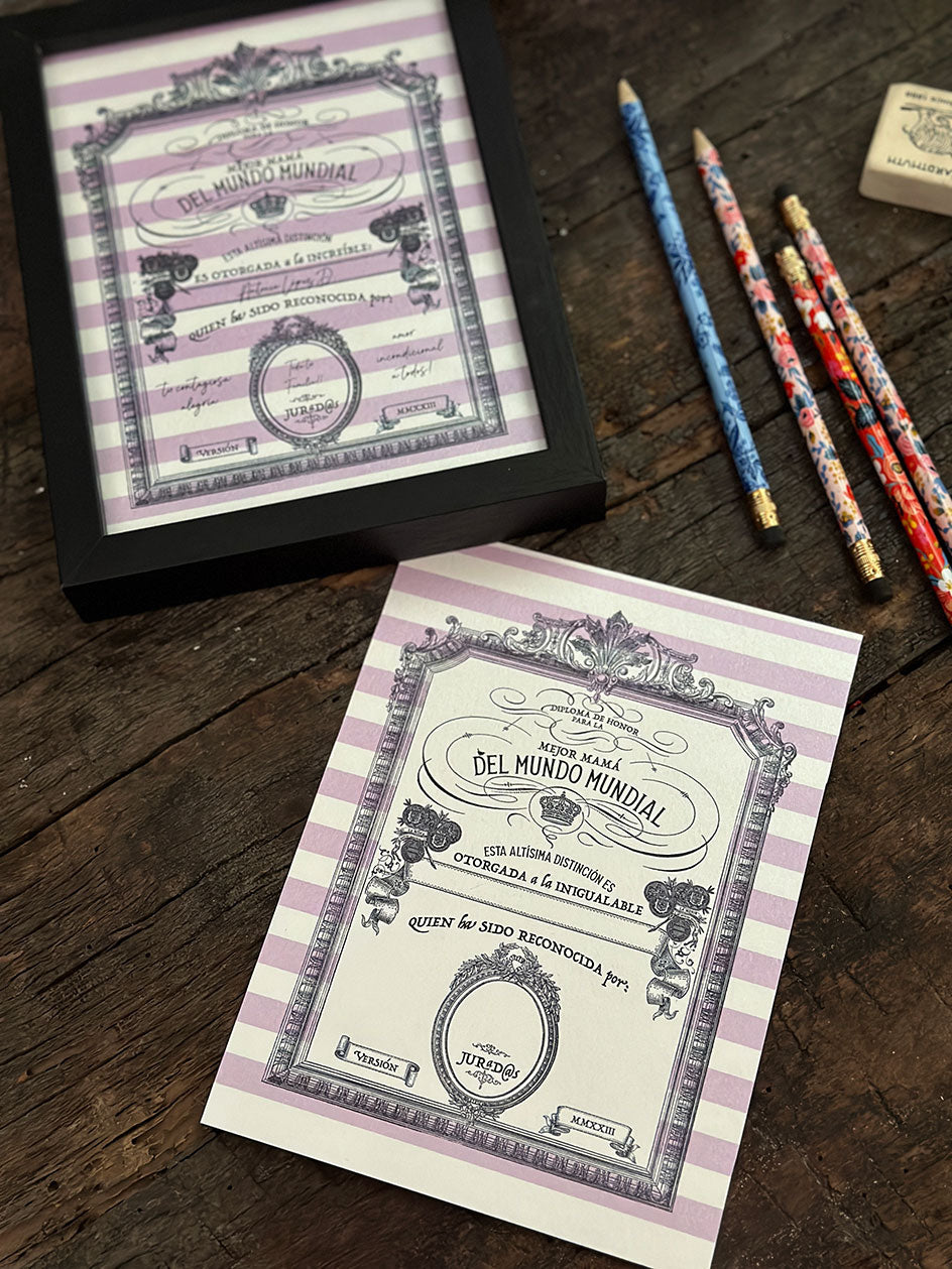 Print Indigo S · Diploma Mamá