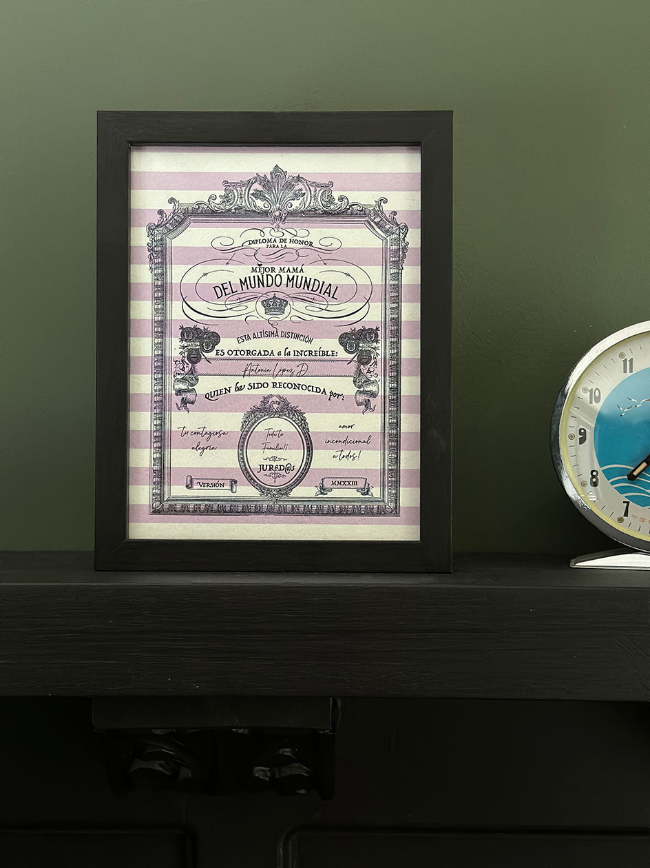 Print Indigo S · Diploma Mamá