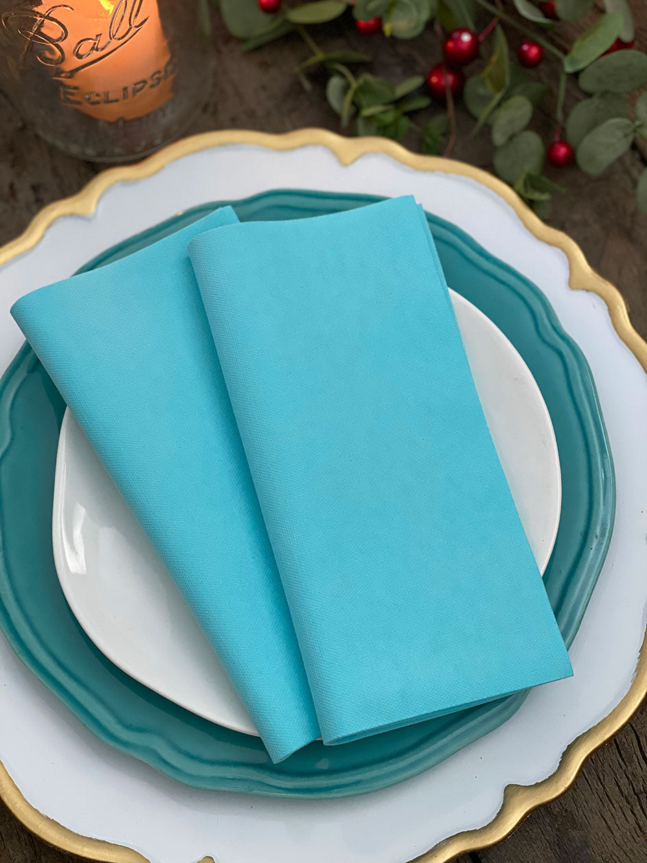 Servilleta Lisa · Celeste