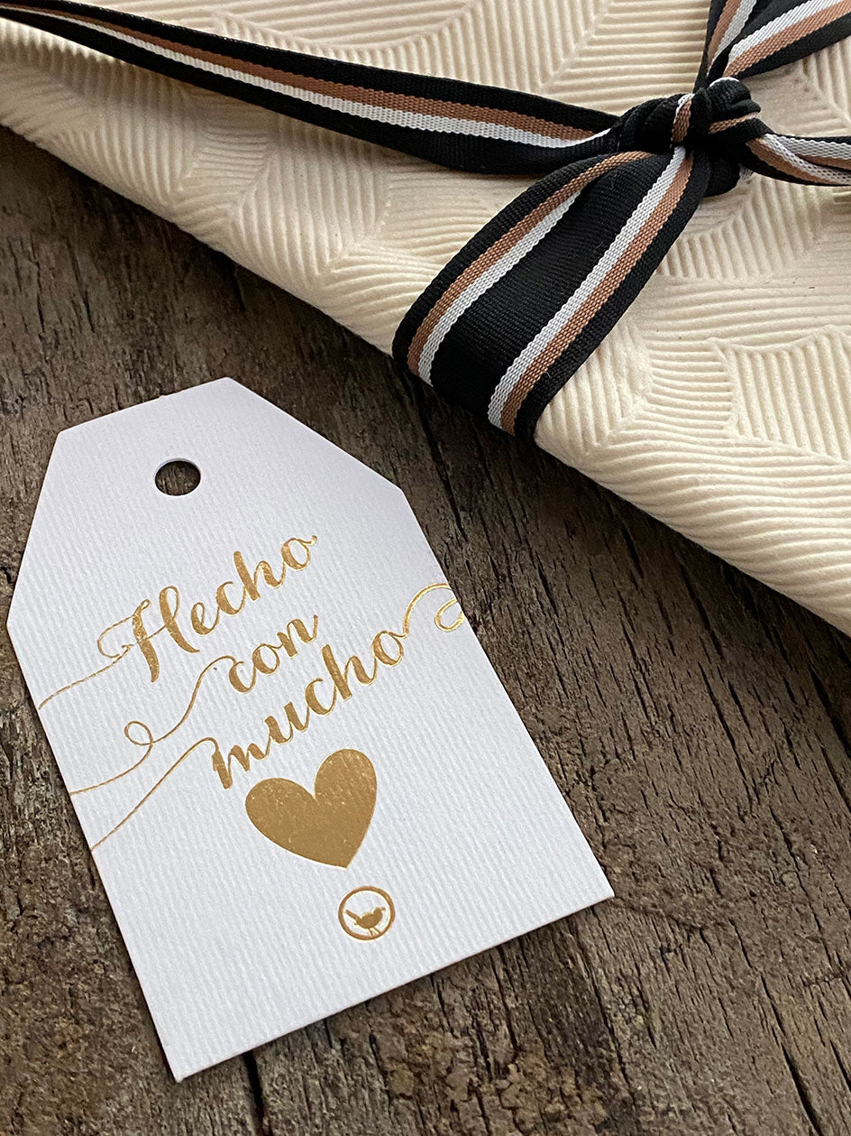 Tag de Mesa Hecho · Blanco