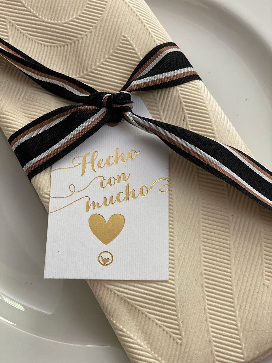 Tag de Mesa Hecho · Blanco