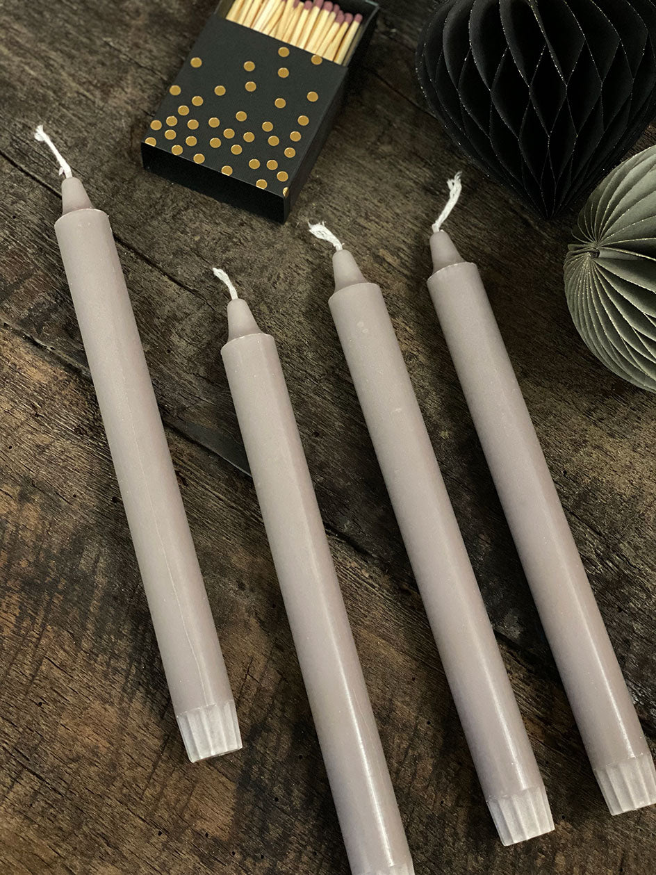 Velas Gris · 4 unidades