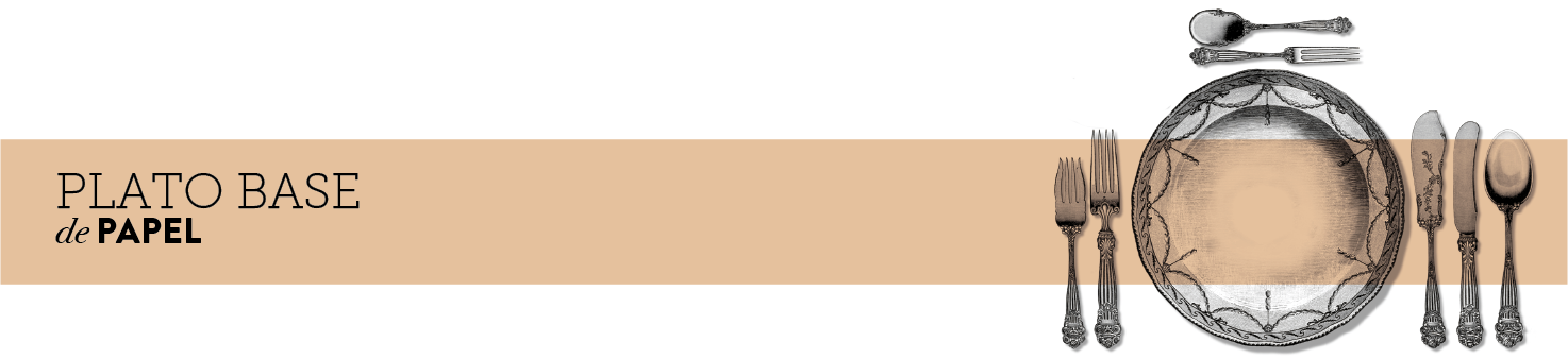 Plato Base de Papel