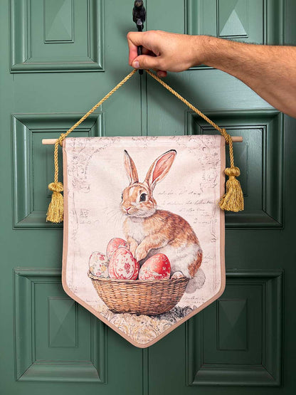 Banderín Decorativo · Conejo Canasto