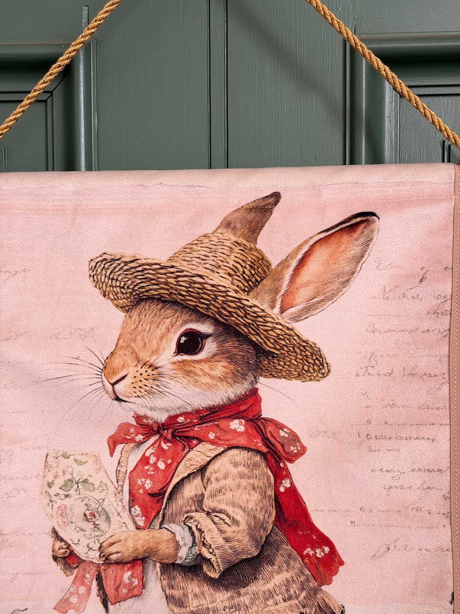 Banderín Decorativo · Conejo Sombrero