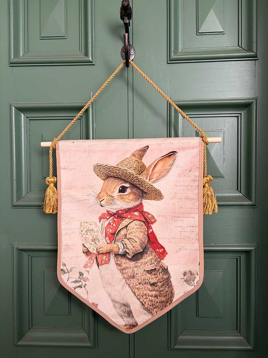 Banderín Decorativo · Conejo Sombrero