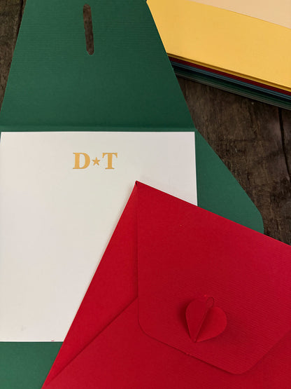 Tarjetas Iniciales Personalizadas · Caja Kraft