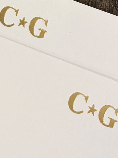 Tarjetas Iniciales Personalizadas · Caja Kraft