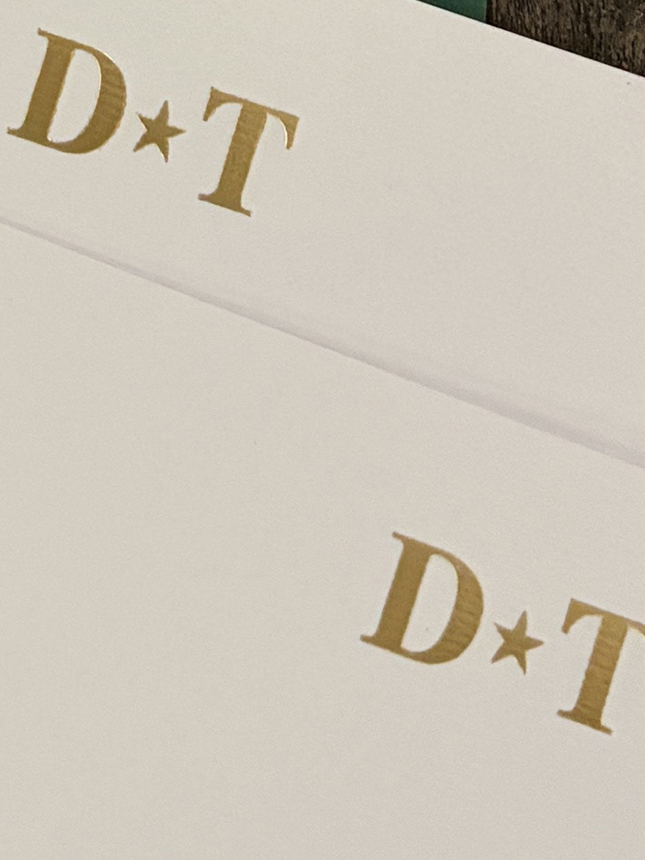 Tarjetas Iniciales Personalizadas · Caja Rosa