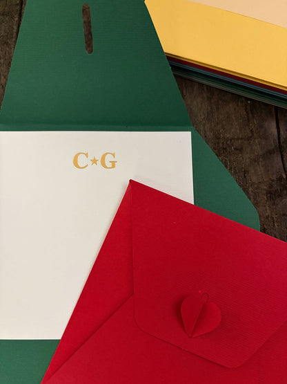 Tarjetas Iniciales Personalizadas · Caja Rosa
