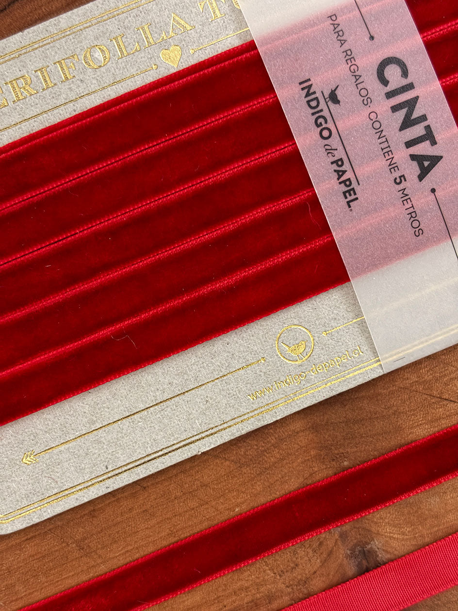 Cinta Terciopelo · Rojo