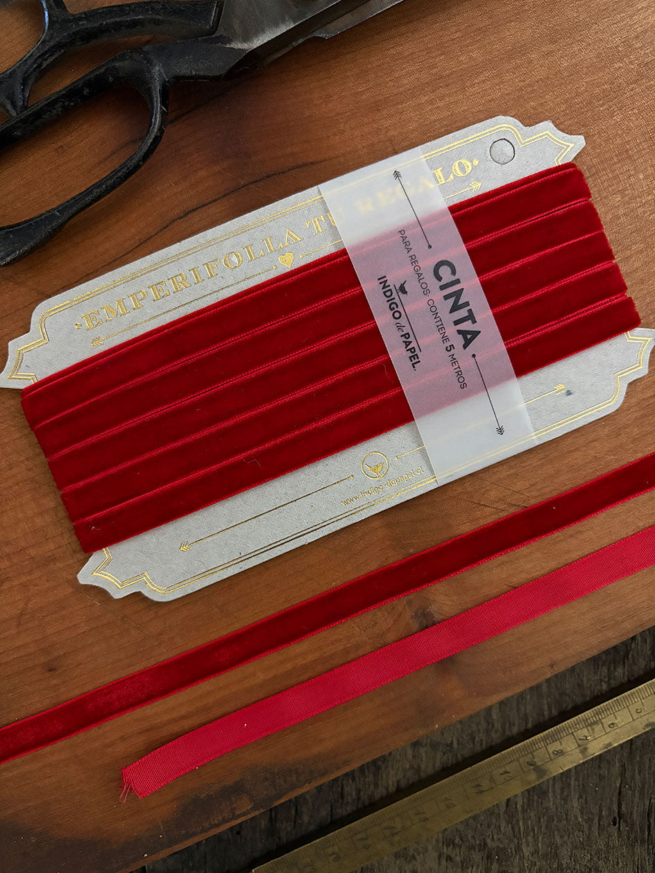 Cinta Terciopelo · Rojo
