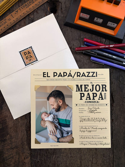 Tarjeta Papá · Papa/razzi