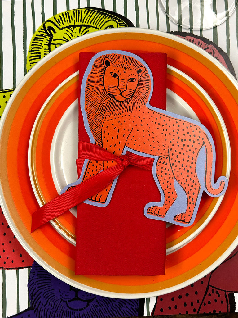 Deco Mesa · Leones de Mesa Sago