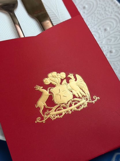 Estuche cubiertos · Escudo